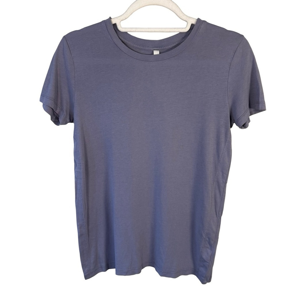 Babaton By Aritzia Blue Grey Slate T-Shirt Size XXS Minimalist Neutral Capsule